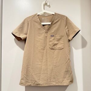 Tan FIGS Scrub set small